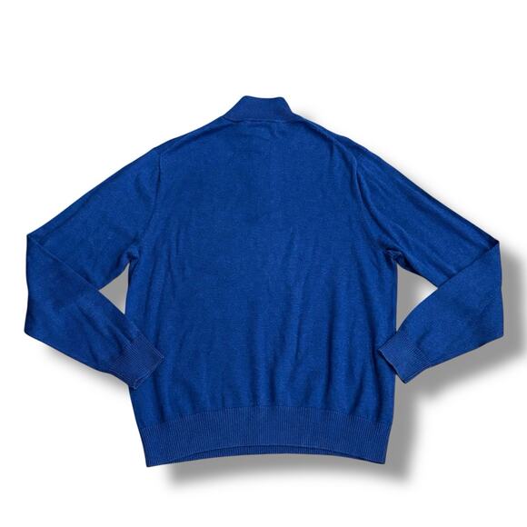 Vineyard Vines Men’s Size S Blue 1/4 Zip Pullover Cotton Sweater Classic Preppy - Picture 4 of 7
